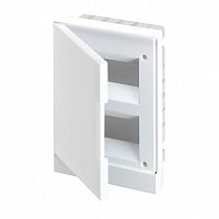 Распределительный шкаф Basic E 16 мод., IP40, встраиваемый, пластик, белая дверь, с клеммами |  код. BEF401216 |  ABB